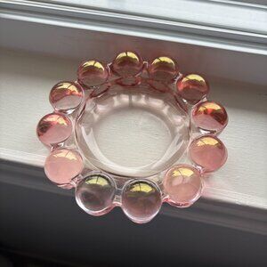 Mid Century Boopie Bubble Ball Glass Pink Ashtray Trinket Dish